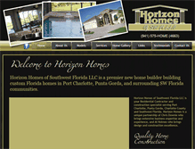 Tablet Screenshot of horizonhomesllc.com